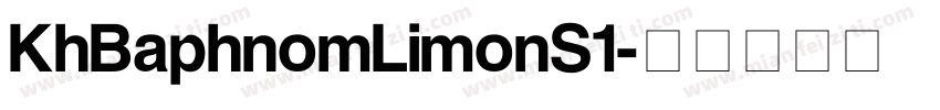 KhBaphnomLimonS1字体转换