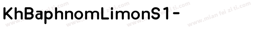 KhBaphnomLimonS1字体转换