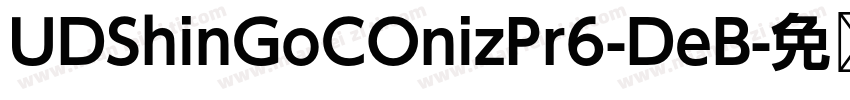 UDShinGoCOnizPr6-DeB字体转换