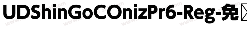 UDShinGoCOnizPr6-Reg字体转换