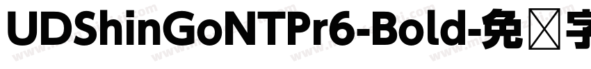 UDShinGoNTPr6-Bold字体转换
