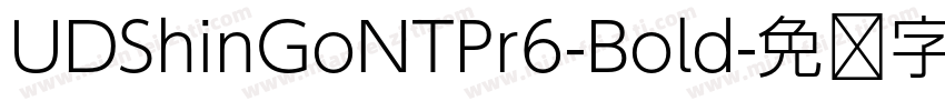 UDShinGoNTPr6-Bold字体转换