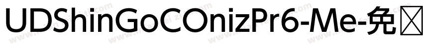 UDShinGoCOnizPr6-Me字体转换