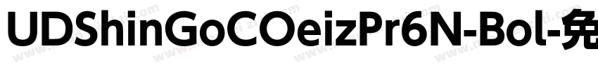 UDShinGoCOeizPr6N-Bol字体转换