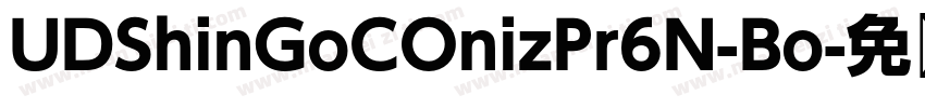 UDShinGoCOnizPr6N-Bo字体转换