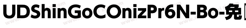 UDShinGoCOnizPr6N-Bo字体转换