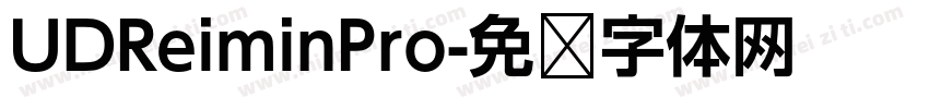 UDReiminPro字体转换