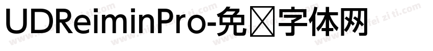 UDReiminPro字体转换