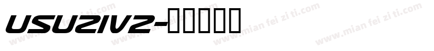 usuziv2字体转换
