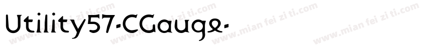 Utility57-CGauge字体转换