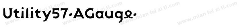 Utility57-AGauge字体转换