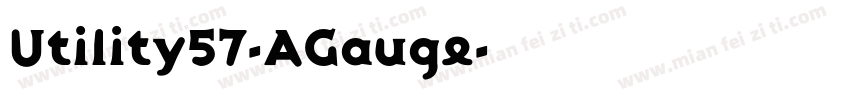 Utility57-AGauge字体转换