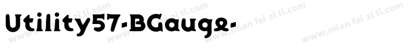 Utility57-BGauge字体转换