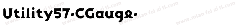 Utility57-CGauge字体转换