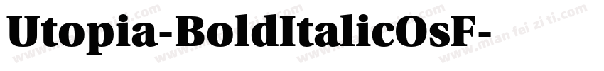 Utopia-BoldItalicOsF字体转换