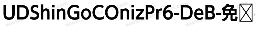 UDShinGoCOnizPr6-DeB字体转换