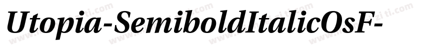 Utopia-SemiboldItalicOsF字体转换