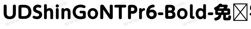 UDShinGoNTPr6-Bold字体转换