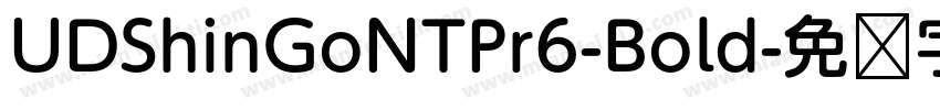 UDShinGoNTPr6-Bold字体转换