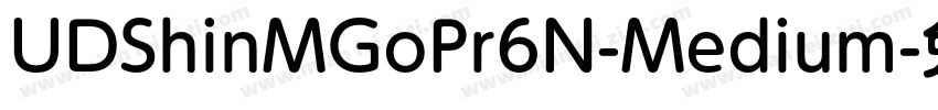 UDShinMGoPr6N-Medium字体转换