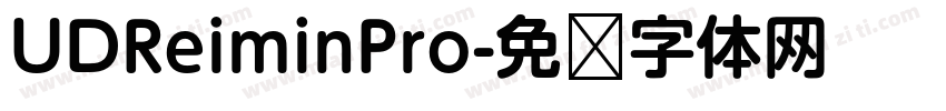 UDReiminPro字体转换