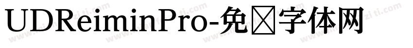 UDReiminPro字体转换