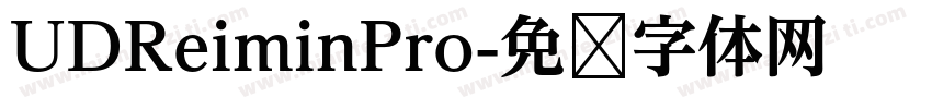 UDReiminPro字体转换