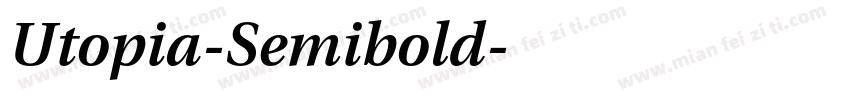 Utopia-Semibold字体转换