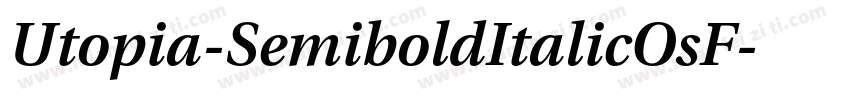 Utopia-SemiboldItalicOsF字体转换