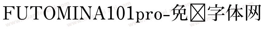 FUTOMINA101pro字体转换