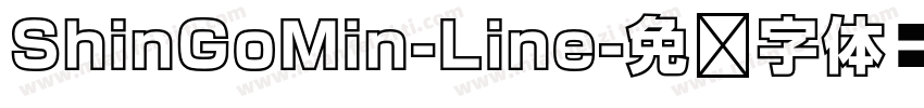 ShinGoMin-Line字体转换