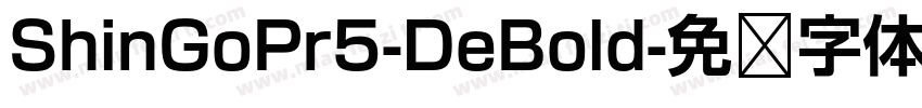 ShinGoPr5-DeBold字体转换