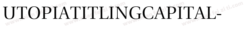 UtopiaTitlingCapital字体转换