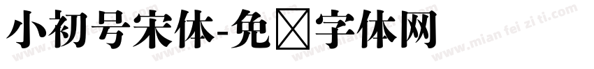 小初号宋体字体转换