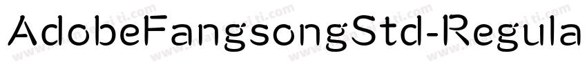 AdobeFangsongStd-Regular(otf)字体转换