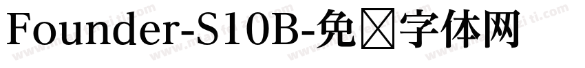 Founder-S10B字体转换