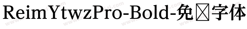 ReimYtwzPro-Bold字体转换