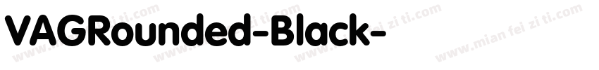 VAGRounded-Black字体转换