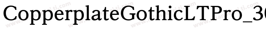CopperplateGothicLTPro_30A字体转换