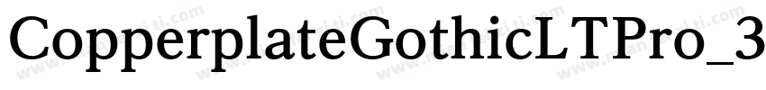 CopperplateGothicLTPro_30A字体转换