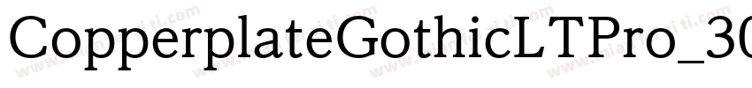 CopperplateGothicLTPro_30A字体转换