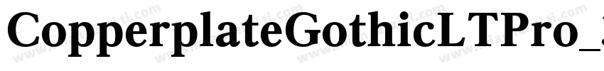 CopperplateGothicLTPro_30A字体转换