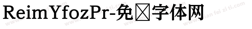 ReimYfozPr字体转换