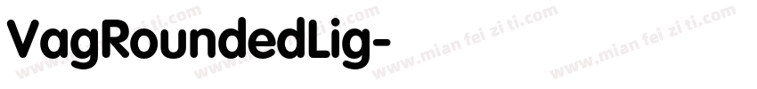 VagRoundedLig字体转换