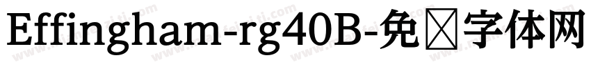 Effingham-rg40B字体转换