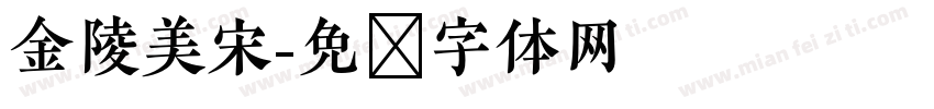 金陵美宋字体转换