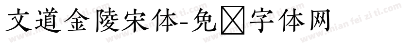 文道金陵宋体字体转换