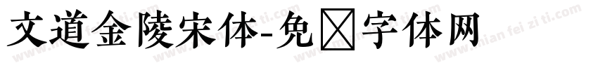 文道金陵宋体字体转换