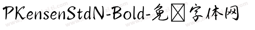 PKensenStdN-Bold字体转换