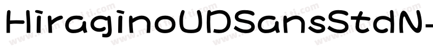 HiraginoUDSansStdN字体转换